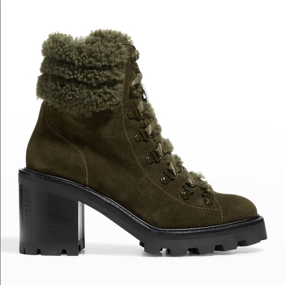 Jimmy Choo, Eshe 65 Shearling Hiking Boot, size 38, Brand New in Box - Picture 7 of 11